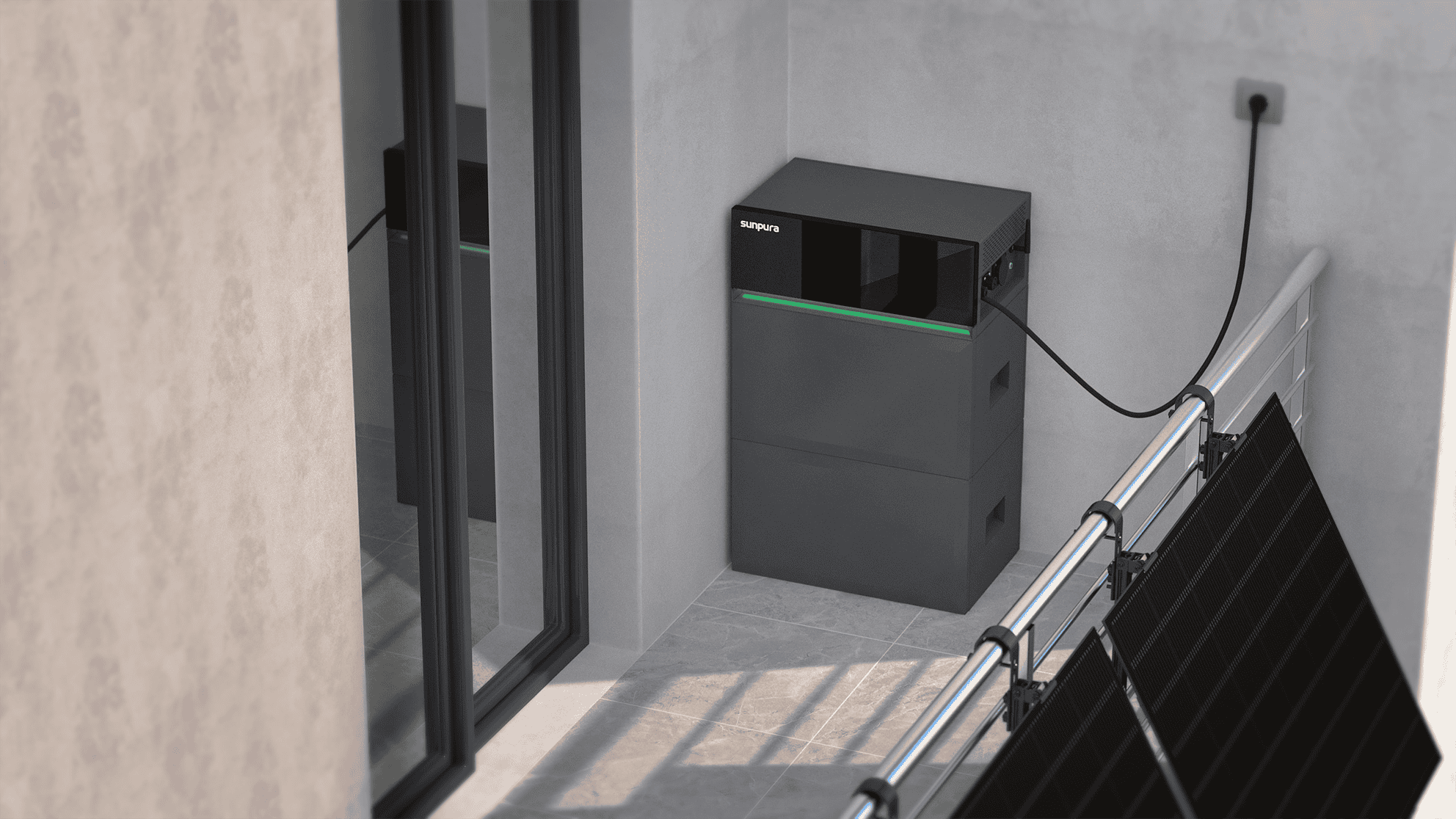 Plaats de accu waar jij wilt